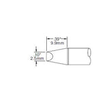 Metcal Cartridge Chisel 2.5mm (0.098 In) 30 DEG SSC-636A