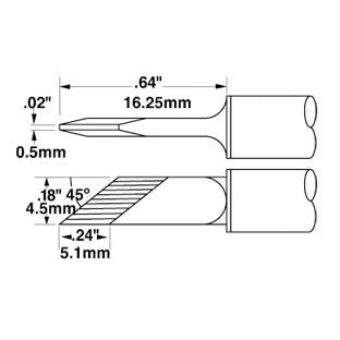 Metcal Cartridge Knife 5.97mm (0.235 In)