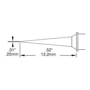 Metcal Cartridge Conical Micro Fine 0.25mm (0.01 In)