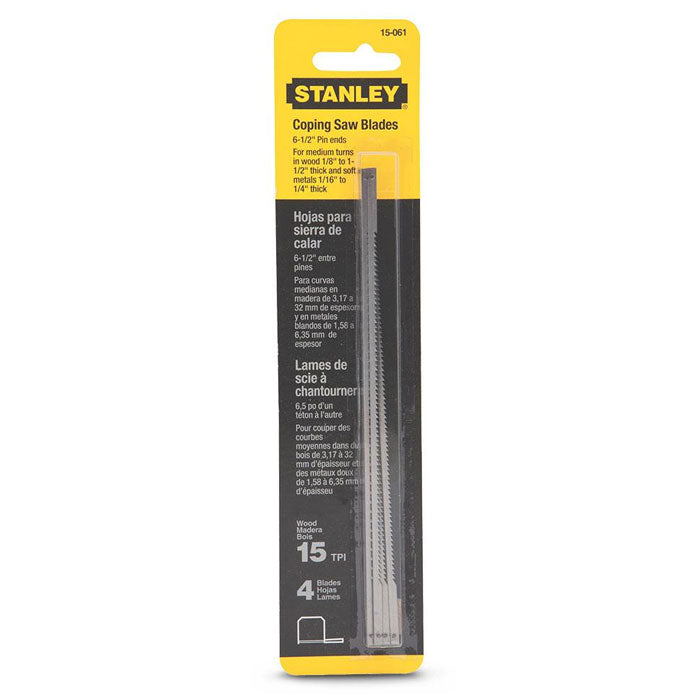 Stanley 4Pc FatMax Coping Saw Blades