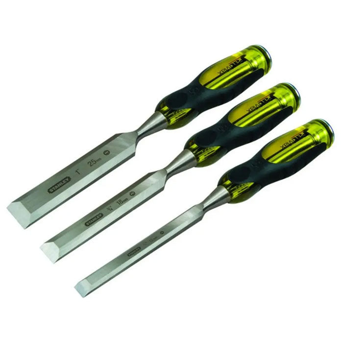 Stanley FatMax 3Pc Chisel Set Thru-Tang (10, 15, 25mm)