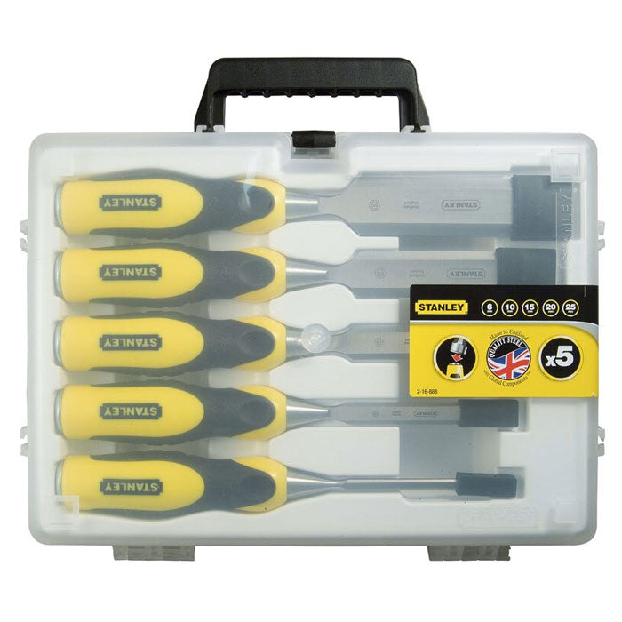 Stanley 5Pc Chisel Set Dynagrip (6 12 18 25 32mm)