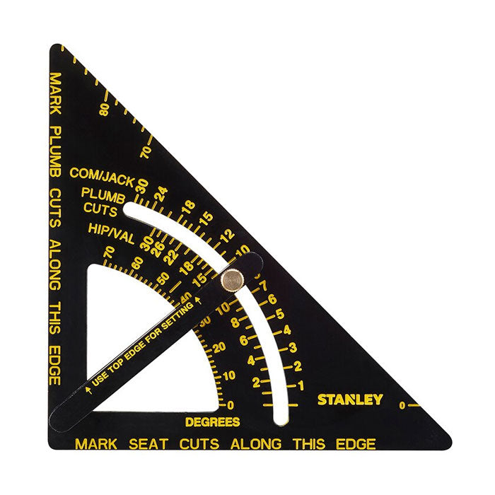Stanley Rafter Square Aluminium Contractor Grade With Adjustable Arm AF 6''