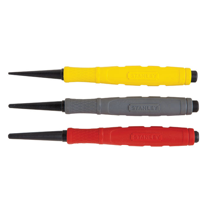 Stanley Cushion Grip Nail Punch 3pc Set