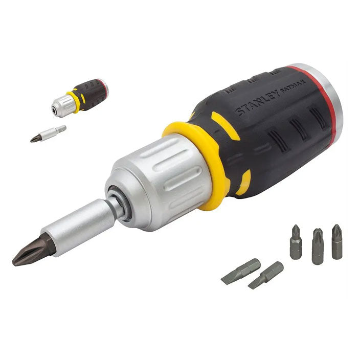 Stanley FatMax Stubby Ratcheting Screwdriver W/ 6 Bits