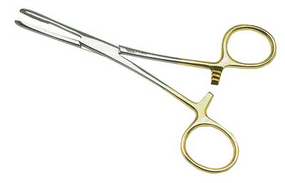 Stainless Steel Mini Pinch-Off Hemostat Pliers Straight 140mm