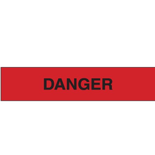 Brady Standard Barricade Tape - Danger Red/Black, L300 Meters x 75mm, B-912 Polyethylene