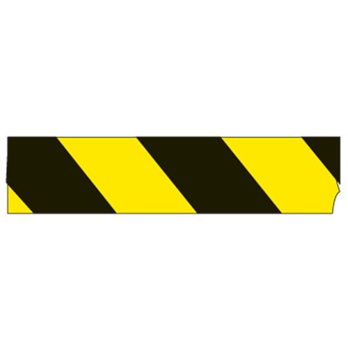 Brady Standard Barricade Tape Yellow/Black, L60 Meters x 75mm, B-912 Polyethylene