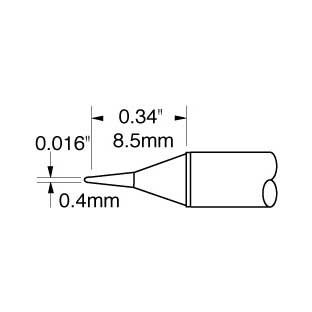 Metcal Cartridge Conical Power 0.4mm (0.016