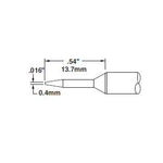 Metcal Cartridge, Conical, 0.4mm (0.16