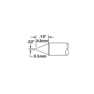 Metcal Cartridge, Conical Sharp, 0.5mm (.02