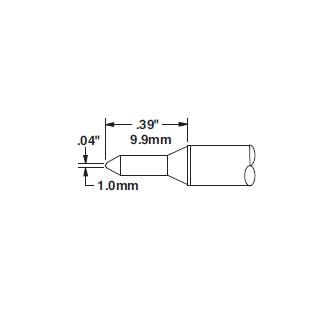 Metcal Cartridge, Conical, 1.0mm (.04