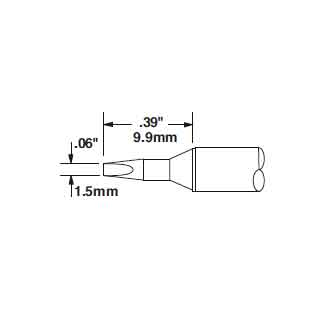 Metcal Cartridge, Chisel 30 Deg, 1.35mm (0.053