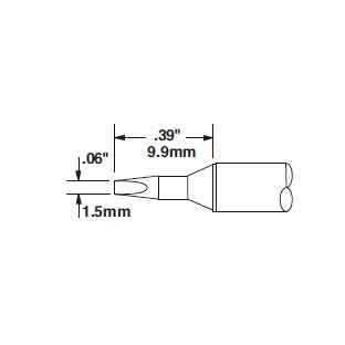Metcal Cartridge Chisel 1.35mm (0.053 In)