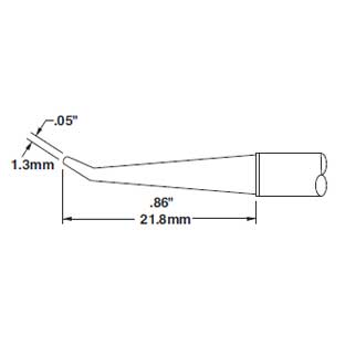 Metcal Cartridgeconical Bentlong 1.27mm (0.05 In) 30DEG