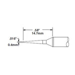 Metcal Cartridge, Conical , 0.44mm (.016