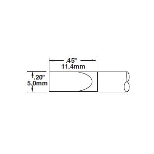 Metcal Cartridge Chisel 5mm (0.2 In)