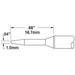 Metcal Cartridge, Conical Long, 1mm (0.04