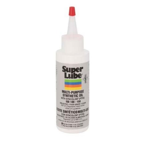 Super Lube Multi-Purpose Synthetic Oil with SyncolonÂ® (PTFE) 4 oz. Bottle