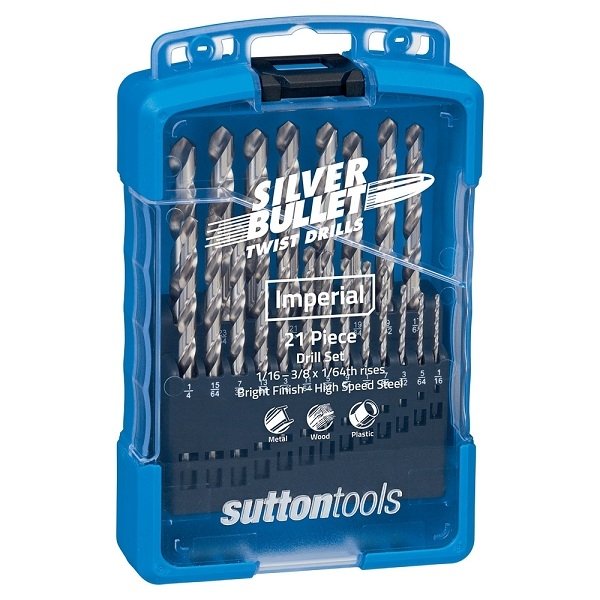 Sutton D101 S2 Drill Bit Set 21pce Imperial