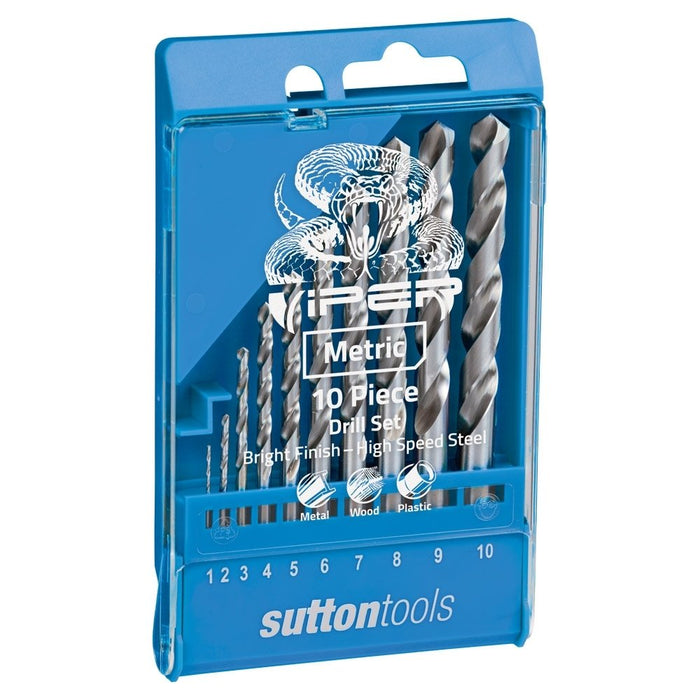 Sutton D105 SLV10M Drill Bit Set 10pce Metric