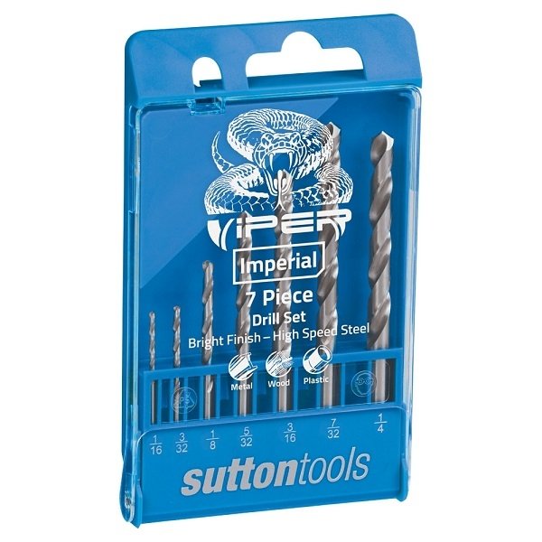 Sutton D105 SLV7 Drill Bit Set 7pce Imperial