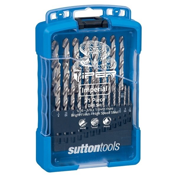 Sutton D105 V2 Drill Bit Set 21pce Imperial