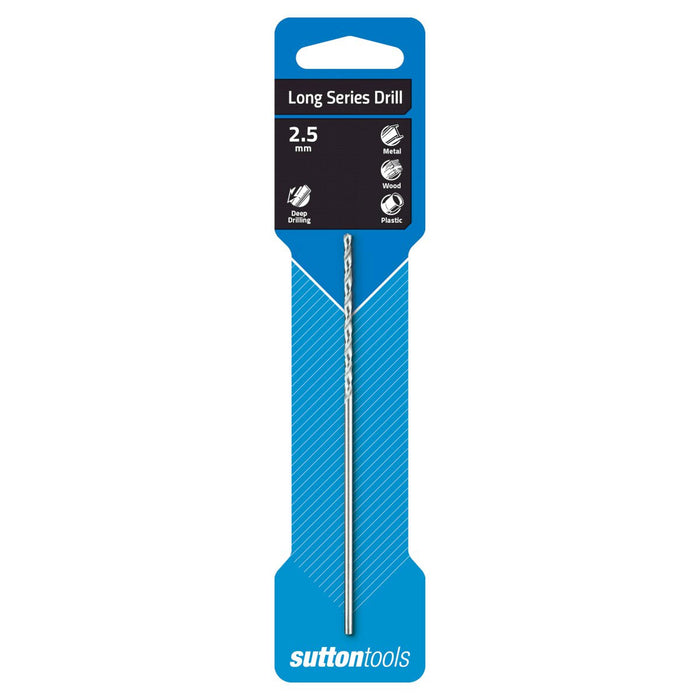 Sutton Drill D110 Long Series Drill 2.5mm HSS