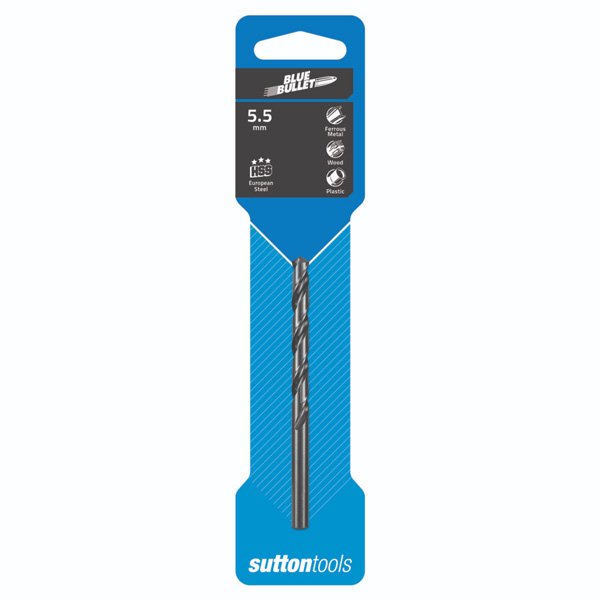 Sutton D129 Jobber Blue Bullet Drill Bit HSS - Metric