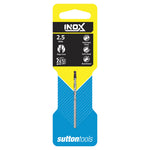 Sutton Drill D185 2.5mm Jobber Inox TiAIN Tip HSS Carded