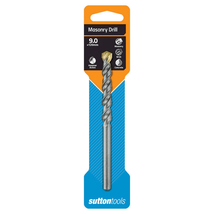 Sutton Masonry Drill D600 9.0mm x 120mm Standard Fixing - Carded