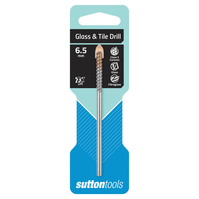 Sutton Drill D604 6.5mm Glass & Tile Bit Carded