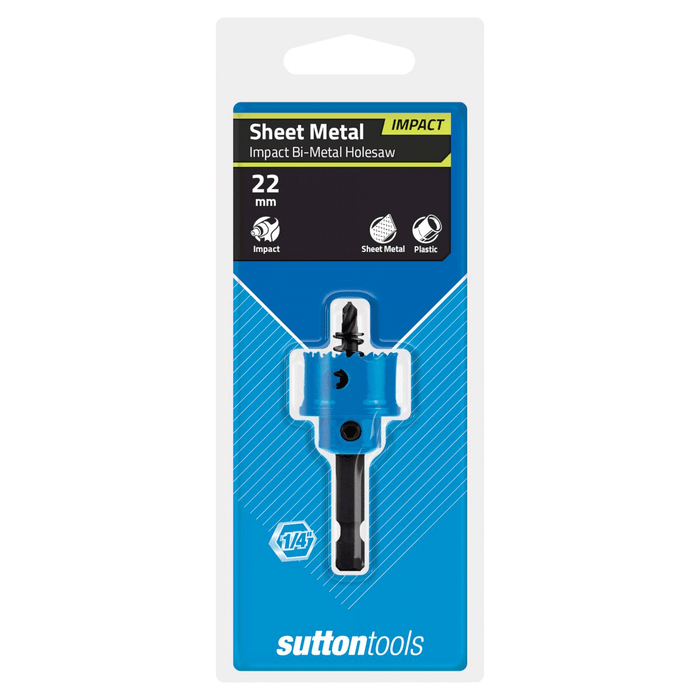 Sutton H119 22mm Impact Bi-Metal Holesaw 1/4