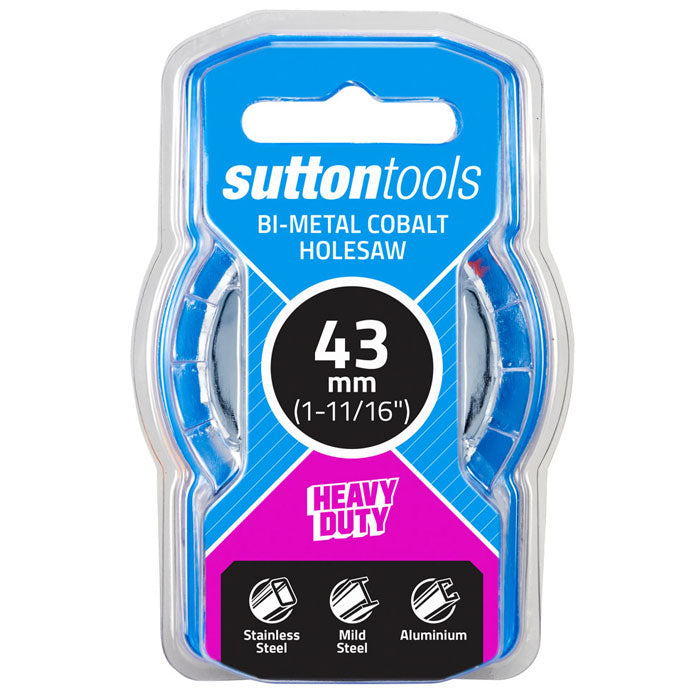 Sutton Holesaw H125 Bi-Metal Cobalt 43mm (1.11/16