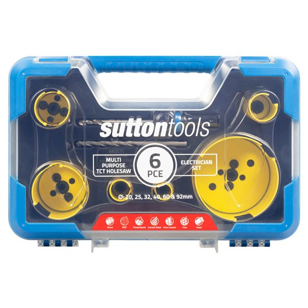 Sutton H127 Multipurpose TCT Electrician Set, 6 Pce