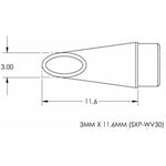 Metcal Cartridge Concave Hoof 3mm