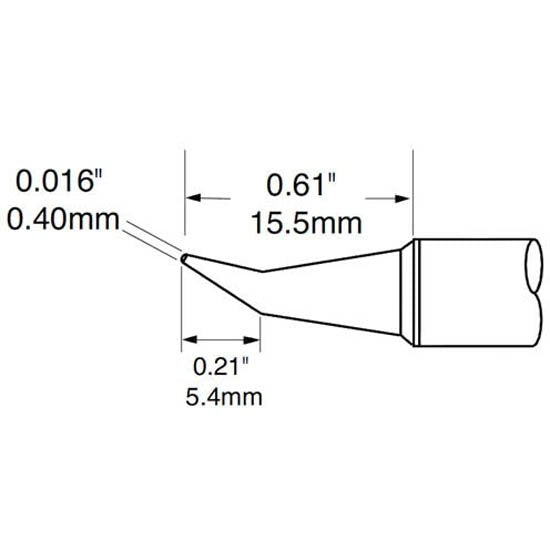 Metcal Tip Conical Bent 0.4mm (0.016 In)