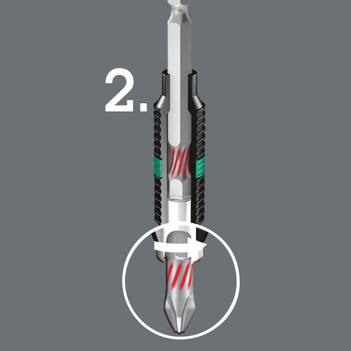Wera 851/1 Phillips BiTorsion Bit PH3x25mm 056424