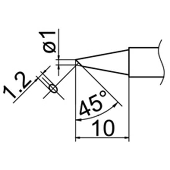 Hakko T12-BCF1Z Soldering Tip