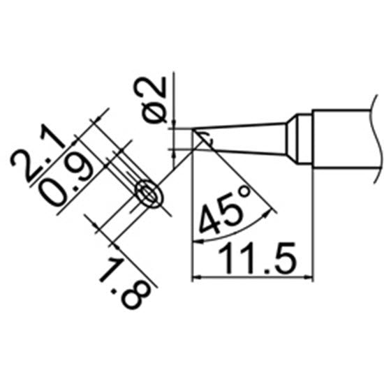 Hakko T12-BCM2 Soldering Tip