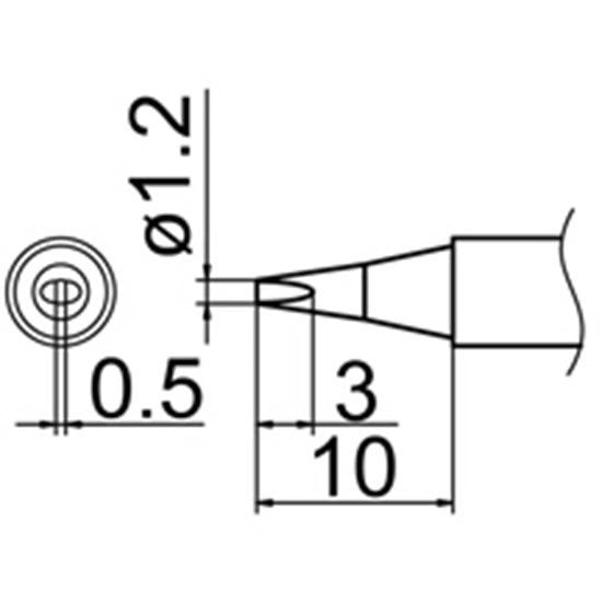 Hakko T12-D12 Soldering Tip