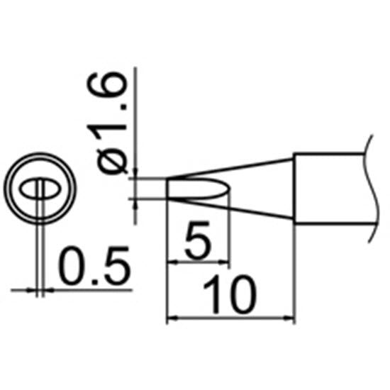 Hakko T12-D16Z Soldering Tip