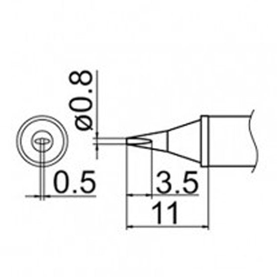 Hakko T12-WD08 Soldering Tip