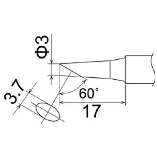 Hakko Soldering Tip Shape 3C