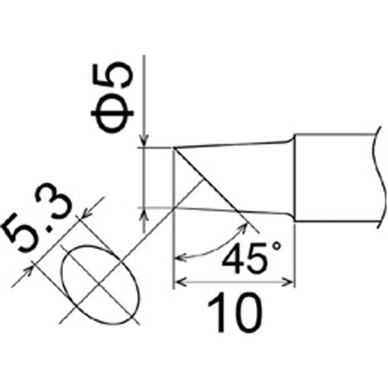 Hakko Soldering Tip Shape 5C
