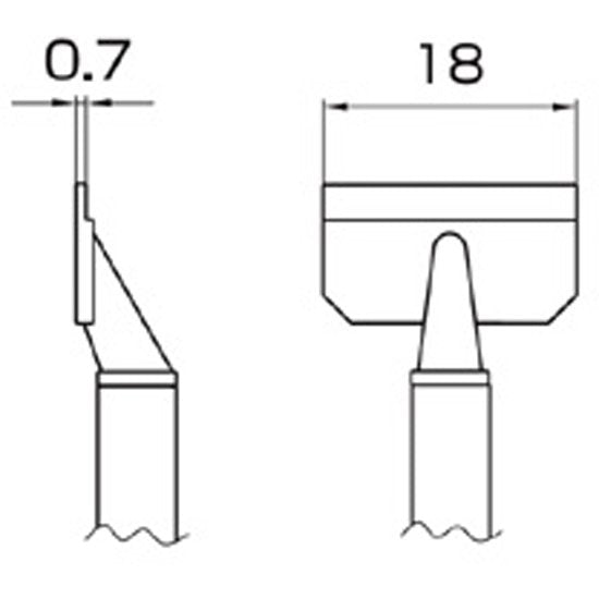 Hakko SOP 18L Parallel Remover Tip