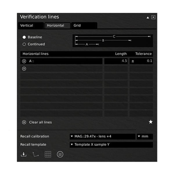 Tagarno Verification Lines Application for Trend & Prestige 306004