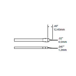 Metcal Cartridge Tweezer Fine Point 5mm (0.197 In)