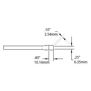 Metcal Cartridge Tweezer Blade 6.35mm (0.25 In)