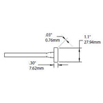 Metcal Cartridge Tweezer Blade 27.9mm (1.098 In)